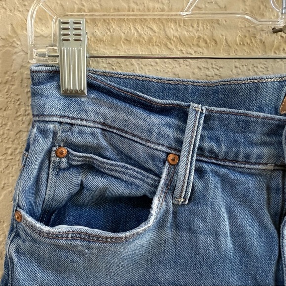 MOTHER Jeans The Mid Rise Dazzler Ankle Casual Boho Cut And Paste Blue 28 - Picture 9 of 13